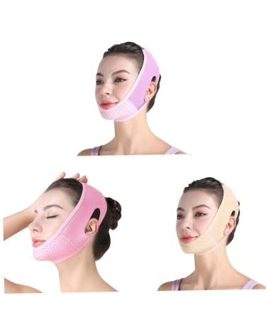 Double Chin Reducer | V Line Lifting Mask & Chin Strap for Women - Face Slimming Solution (Purple - Buy Online on GoSupps.com