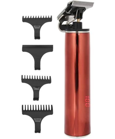 Electric Trimmer Hair Clippers LCD Display Home Hair Cutter Waterproof (Red) - Buy Online on GoSupps.com