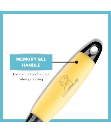CONAIRPRO Dog & Cat Flea Comb - Removes Ticks & Fleas - Stainless Steel Teeth - Ideal for All Breeds - Non-Slip Gel Handle - Buy Online on GoSupps.com