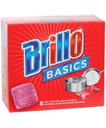 Brillo Basics Steel Wool Scrub Pads - 8 ct. Box - Buy Online on GoSupps.com