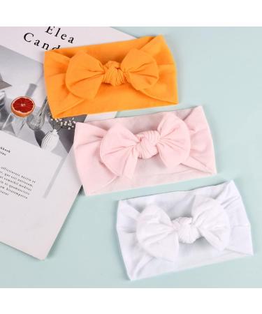 Aolso Baby Girl Headbands Set - 3pcs Newborn to Toddler Hair Bands with Bows | Child Hair Accessories - Buy Online on GoSupps.com