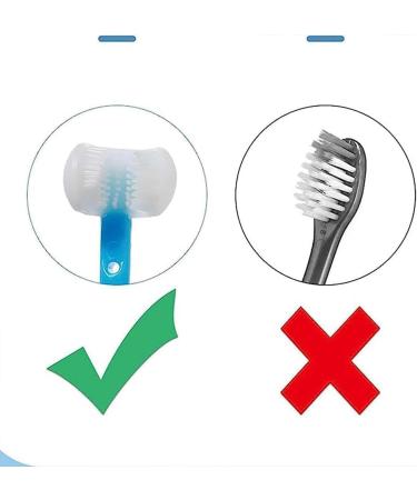 Children's Tumbler Three-Sided Toothbrush - Soft Silicone Cleaning Brush for Kids (Pink) | International Shipping Available - Buy Online on GoSupps.com