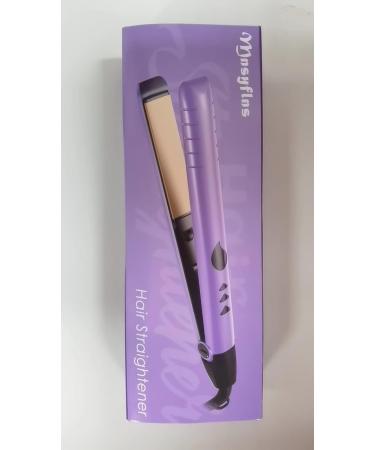Mnsyflns 2-in-1 Ceramic Hair Straightener & Curler Purple - Lightweight Styler for Women & Girls, Temperature 120-200 - Buy Online on GoSupps.com