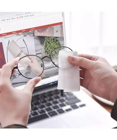 Buy Glasses Wipes Lens Cleaner - 220 Individually Wrapped Eye Glasses Cleaner Wipes for Crystal Clear Vision - International Shipping Available - Buy Online on GoSupps.com