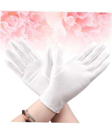 FRCOLOR 9 Pairs Cotton Gloves for Dry Hands Etiquette Gloves Dry Hands Moisturizing Gloves Nail Glue for Acrylic Nails Formal Costume Gloves White Cotton Gloves Work White Gloves Food - Buy Online on GoSupps.com