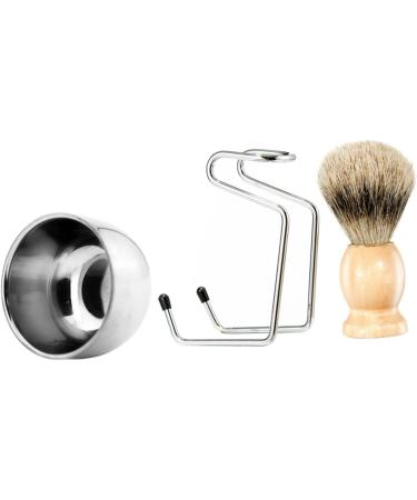 Frcolor Beard Brush Set for Men - 2 Razor Foam Cup Tools Manscaping Care 11cm Various Colors - Buy Online on GoSupps.com