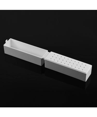 Nail Drill Bit Box 30 Holes Dustproof Drill Bit Case Holes Nail Art Drill Grinding Head Bit Display Storage Box Rack Manicure Tool Suitable for Professional Use or Home Use - Buy Online on GoSupps.com