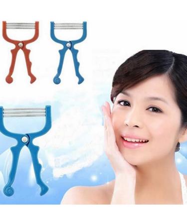 Handheld Spring Facial Hair Removal Roller - Beauty Epilator Face Care Tool - 3 Spring Threading Stick - Epilator Safety (Blue) - Buy Online on GoSupps.com
