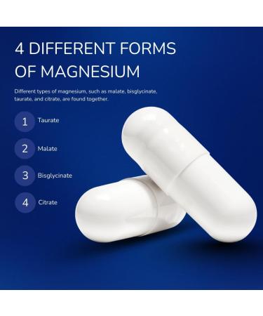 Newday Magnesium Complex with Vitamin B6 (P-5-P) High Absorption Magnesium Bisglycinate Malate Taurate Citrate for Muscle Function Nerve Health Energy Support 60 Capsules - Buy Online on GoSupps.com