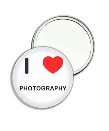I Love Photography - 77mm Round Compact Mirror