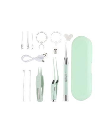 TARVIT Earwax Removal Products Electric Ear Cleaner Set Ear Wax Removal Flashlight Earpick Ear Clean Earwax Remover Luminous Ear Light Spoon Nose Clip