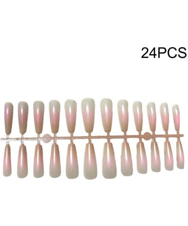 dijiusidy 24 Pieces Nails Full Cover Elegant Gradient Style Artificial Nail Tips Manicure Decoration Fingernail Accessory ch08 - Buy Online on GoSupps.com