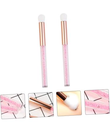 DRESSOOS 2pcs Nose Brush Soft Eyeshadow Brush Professional Makeup Tools Lady Parts Pink Aluminum Tube - Buy Online on GoSupps.com