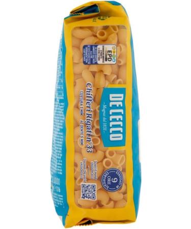  Italian Gourmet E.R. De Cecco Pasta 5 x 100% Italian Pasta in Rigati Cloth No. 33 Noodles 500g + Italian Gourmet Pulp 400g - Buy Online on GoSupps.com