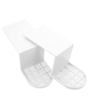 Zerodeko 2pcs Laundry Cup Holder Tidy Cups Laundry Gadget Laundry Drip Laundry Cup Tray Plastic Organizers Soap Dripping Water White Abs Storage Rack