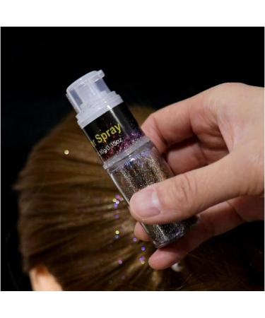 Maydear Holographic Glitter Spray - Cosmetic Grade for Face, Body, Nails - Silver Blue Pink - Perfect for Makeup, Festivals, Raves - Buy Online on GoSupps.com