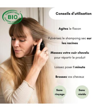  JUSTE PARIS Organic Dry Shampoo Powder - For Dark Hair - 80 ml - Absorbs Oil Restores Volume and Softness - Yuzu Scent - Aeration Free - Buy Online on GoSupps.com