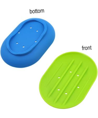 Ciieeo 3 Pcs Soap Holder for Shower Self-draining Soap Dish Bathroom Acessories Toothbrush Travel Case Accessories Soft Soap Dish Silicone Soap Mini Grocery Cart Soap Rack Round Yellow M - Buy Online on GoSupps.com