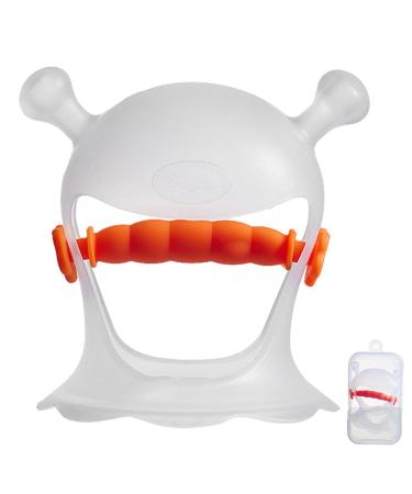 Baby Hand Teether Safe Full Wrap Hand Teething Toy - Hand Pacifier for Breastfeeding Babies Baby Chew Toy for Sucking Orange