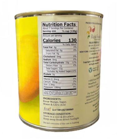 (Pack of 2) Swad Kesar Mango Pulp Sweetened (850g) with Free Miras Trademark Measuring Spoon - Buy Online on GoSupps.com