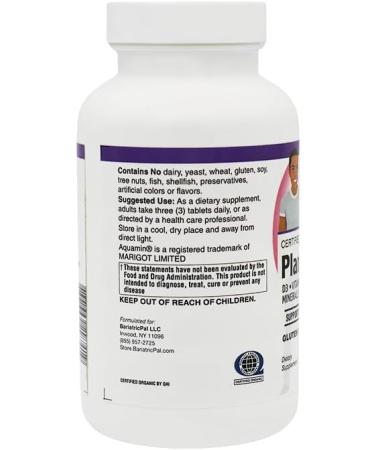 BariatricPal Calcium 1,000 mg Tablets with Magnesium, D3, and K2 - Certified Organic Whole Food & Certified Vegan! (90 Tablets) - Buy Online on GoSupps.com