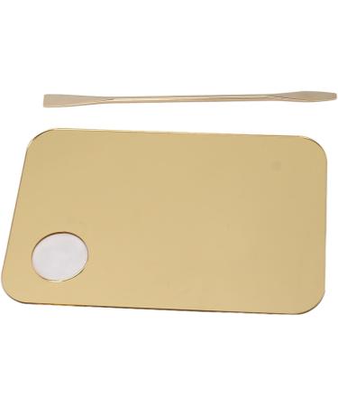 Nail Art Mixing Palette Makeup Mixing Palette Portable Mixing Clean Golden Thumbhole for Liquid Makeup - Buy Online on GoSupps.com