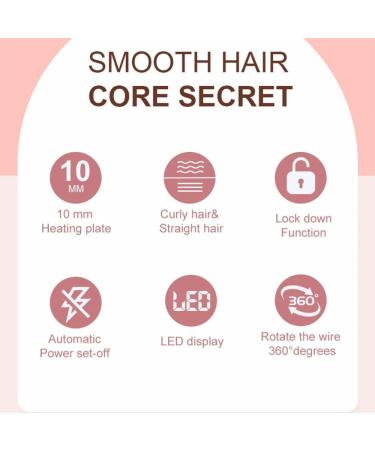 Mini 2 in 1 Hair Straightener & Curling Iron - Fast Heating Ceramic Flat Iron - Salon Quality Hair Styling Tools - Buy Online on GoSupps.com
