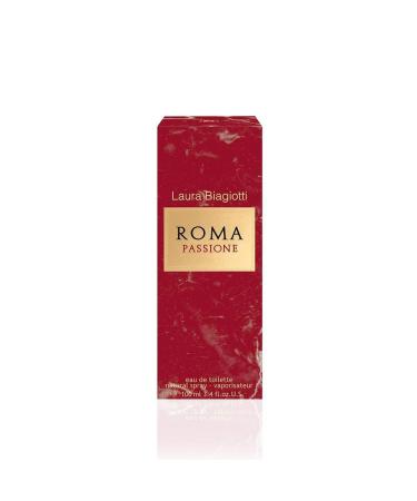 Laura Biagiotti Roma Passione for Women Floral Fruity Scent - Open with Black Currant Pink Grapefruit and Italian Mandarin - Perfect for Date Night or Evening Out - 3.4 oz EDT Spray 3.4 Ounce (Pack of 1) - Buy Online on GoSupps.com