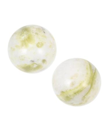 Sewoart 1 set of gymnastics ball daily exercise hand jade baoding balls chinese gifts gift for an old man meditation balls foot massage lantian jade coach marble older