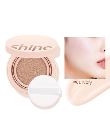 AllbestAye Air Cushion BB CC Cream - SPF Concealer & Moisturizer | Whitening Foundation for Flawless Makeup (#01) - Buy Online on GoSupps.com