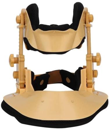 Adjustable cervical traction device neck pain collar fixation neck care restoring tools braces supports stretcher frames for an improved alignment of the vertebrae
