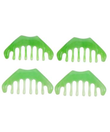 Fomiyes 4 pieces Massage comb with eight teeth circulate circulation.