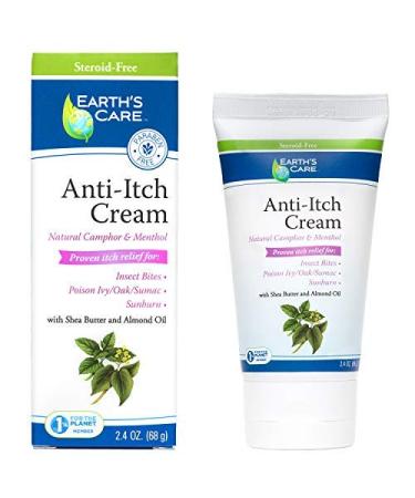 Earth's Care Anti-Itch Cream with Shea Butter and Almond Oil 2.4 oz (68 g)