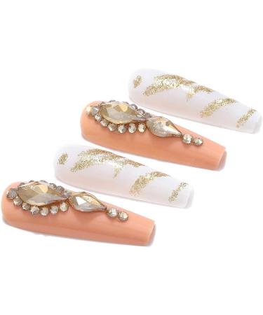 Coffin False Nails Natural Fake Nails French Press on Nails Ballerina Acrylic Stick on Nails 24pcs for Women and Girls (Color : Pink Size : Variety Pack) 1 count (Pack of 1) Pink - Buy Online on GoSupps.com