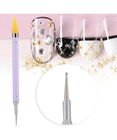 Dual Ended Dotting Pen Nail Art Tool - Purple/Yellow/Blue - Manicure Painting & Stone Picker - Buy Online on GoSupps.com