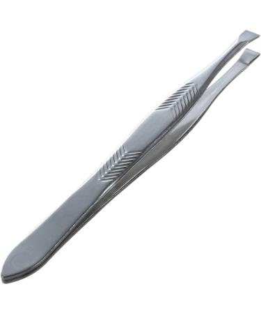 Uanratg Silver Tone Stainless Steel 3.5" Length Tweezer for Eyebrow - Buy Online on GoSupps.com