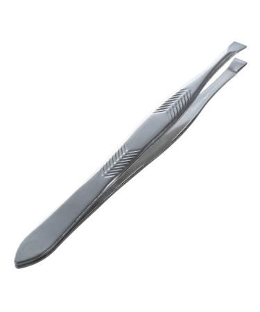 Ghulumn Silver Tone Stainless Steel Eyebrow Tweezers - Precision 3.5 Tweezers for Perfect Eyebrows | International Shipping Available - Buy Online on GoSupps.com
