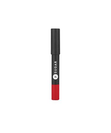SUGAR Cosmetics Matte As Hell Crayon Lipstick - 01 Scarlett O'hara (Red) | Highly Pigmented & Long Lasting - Buy Online on GoSupps.com
