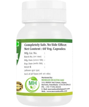 Morsan Healthcare Shatavari Capsules 500 mg | Asparagus Racemosus Extract | 60 Vegan Capsules Pack | Natural Ayurvedic Herbal Supplement for Women | Plant-Based Formula for Daily Wellness - Buy Online on GoSupps.com