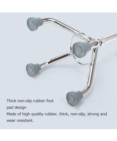 WolFum Disabled Elderly Stainless Steel Walking Stick Cane Height Adjustable Four-Foot Safety Auxiliary Balance Walking aid Travel Crutches for Man Woman Male Mountain Climbing Walk Crutches Hello - Buy Online on GoSupps.com