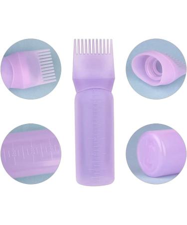 RIYAN Hair Dye Bottle Plastic Bottle Applicator Dispensing Salon Hair Coloring Dyeing Hairdressing Dye Tool White 120Ml - Buy Online on GoSupps.com