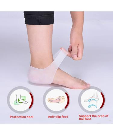 Silicone Gel Heel Cushion 3 Pairs for Plantar Fasciitis & Heel Pain Relief | Healing Pads for Cracked Heels - Unisex - Buy Online on GoSupps.com