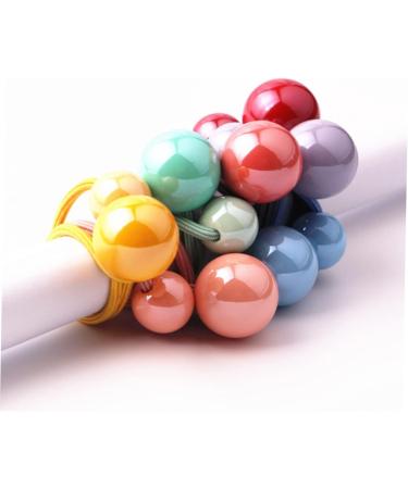 FRCOLOR 35 Pairs Headband Color Hair Tie Hair Ties Ponytail Holders Scrunchies for Girls Hair Band Girls Hair Rope Hair Knockers for Girls Pom Pom Elasticity Hairball Acrylic Toddler - Buy Online on GoSupps.com