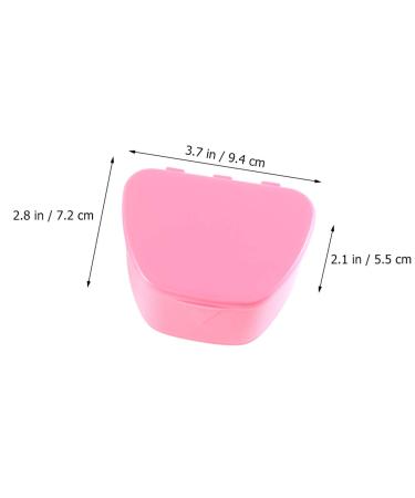 Portable Denture Case Holder - 2pcs False Teeth Box for Travel Cleaning (Blue and Rosy) - Buy Online on GoSupps.com