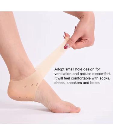 Sioppkik Heirs Cushion Gel Heel Protection Pads - Silicone Heel Socks for Plantar Fasciitis & Cracked Heels - Pain Relief & Comfort - Buy Online on GoSupps.com