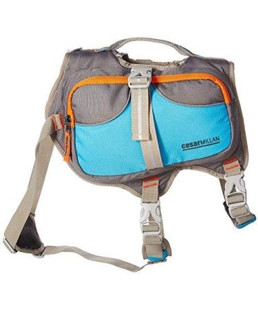 Cesar Millan Small Dog Backpack - Gray/Blue - Ideal for Small Breeds - Buy Online on GoSupps.com