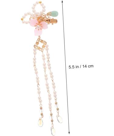 Angoily 5 Pairs Comb Traditional Hair Metal Hair Clips Chinese Hair Accessories Washing Capsules Flower Hair Clip Flower Headpiece Hanfu Headdress Kimono Hair Clip Pair Clip Tassel Pearl - Buy Online on GoSupps.com