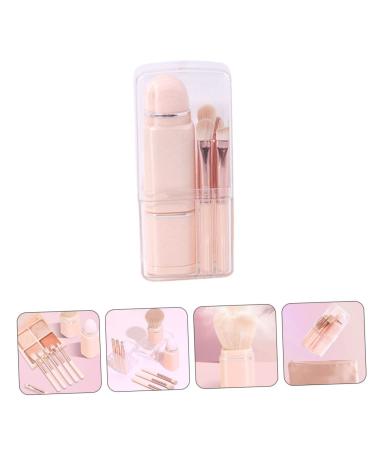 Minkissy 8 in 1 Dual Ended Makeup Brush Set - Travel-Friendly Pink Cosmetic Brushes for Foundation & Lipstick - Buy Online on GoSupps.com