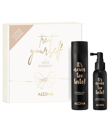 ALCINA gift set It's never too late Haircare | 1x 250 ml & 1x 100 ml | for strong hair | New Energy | with caffeine & panthenol