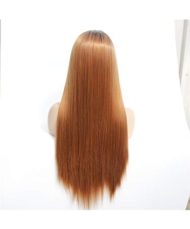 Shop Women's Gradient Long Straight Lace Front Wig | Adjustable Chemical Fiber Hairpiece - Buy Online on GoSupps.com